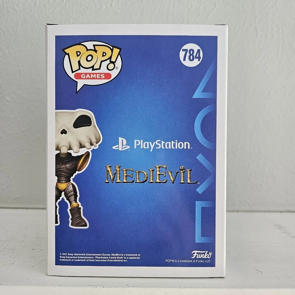 New In Box Funko Pop! Games Playstation MediEvil Sir Daniel Fortesque #784